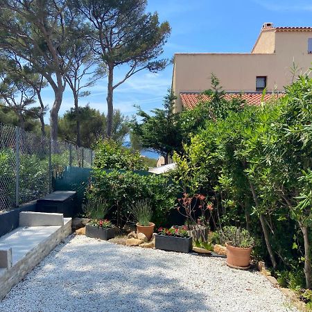 Logement entier T2 climatisé, parking gratuit, jardin, mer Sanary-sur-Mer Buitenkant foto